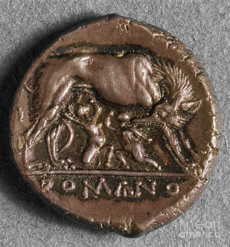 Roman Coin: Romulus Photograph by Granger - Fine Art America