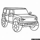 2021 Ford Bronco Coloring Page  bronco Broncos Colors sketch template