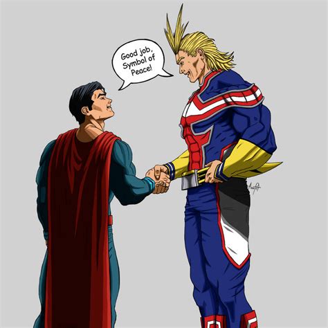 All Might and Superman by AnaLeticia2017-CM on DeviantArt