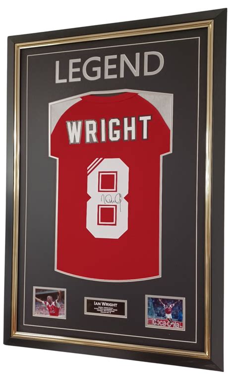 Ian Wright Signed and Framed Shirt | Signed Memorabila Shop | Shop Today