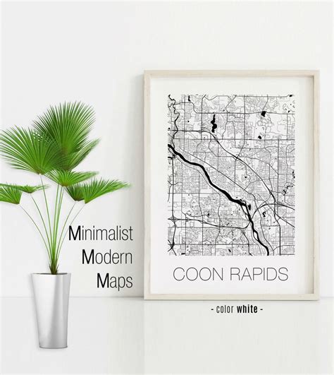 Coon Rapids Minnesota Coon Rapids MN Map Coon Rapids Map | Etsy