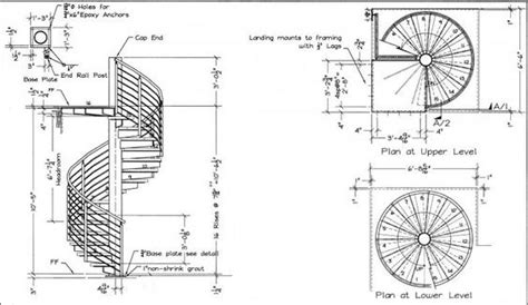 Modern Spiral Stairs Dimensions With Spiral Staircase Dimensions | for ...