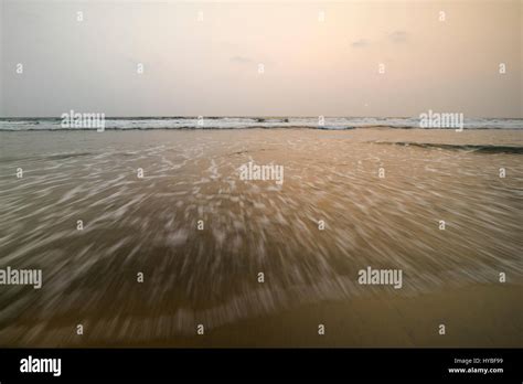 Varkala beach sunset Stock Photo - Alamy