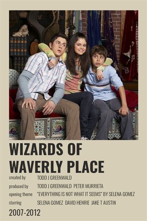 Wizards of Waverly Place Polaroid Poster | Iconic movie posters, Jake t ...