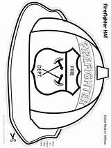 Free Printable Firefighter Hat Template sketch template