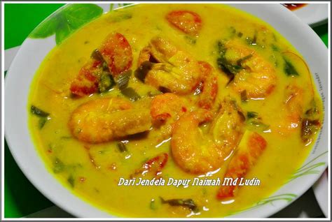 JENDELA DAPUR NAIMAH: Udang Masak Lemak Tempoyak