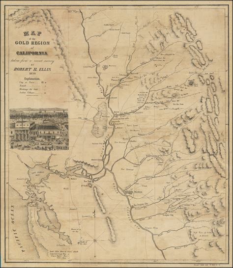 Gold Rush 1849 Map