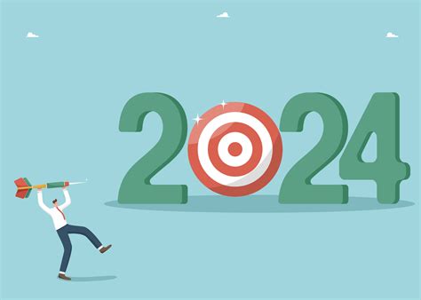 Setting business target for new year 2024, developing strategy or plan ...