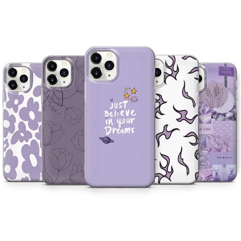 Purple Aesthetic Phone Case Cute Iphone Cover for Iphone 14 - Etsy UK