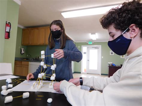 Adolescent Engineering Inspired by Campus Construction - Greenspring Montessori School