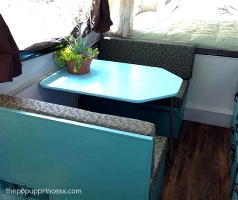 5 Easy Ways To Spruce Up Your RV Dining Table | Camper makeover, Pop up ...