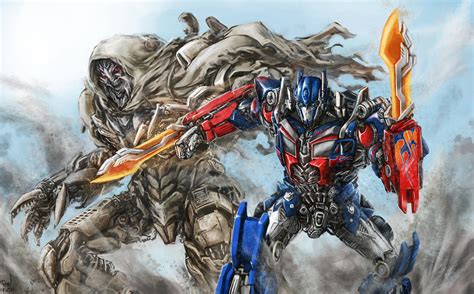 DOTM - Optimus VS Megatron by Diovega on DeviantArt