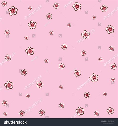 Sakura Background Vector Pattern Stock Vector (Royalty Free) 1136352398 ...