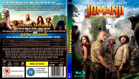 JUMANJI THE NEXT LEVEL (2019) R0 CUSTOM BLU-RAY COVER & LABEL ...