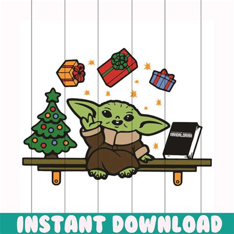 Baby Yoda Christmas Svg, Christmas Svg, Baby Yoda Christmas - Inspire ...