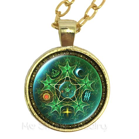 Triple Moon Goddess Wicca Pentagram Magic Amulet Talisman Women Moon Necklace Tibetan Vintage ...