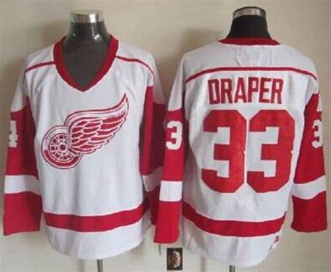 Red Wings #33 Kris Draper White CCM Throwback Stitched NHL Jersey | Cheap Jerseys Wholesale ...