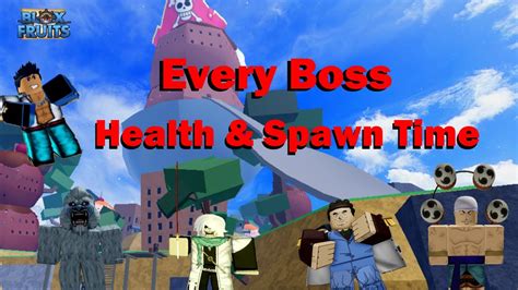 Blox fruits boss respawn timer