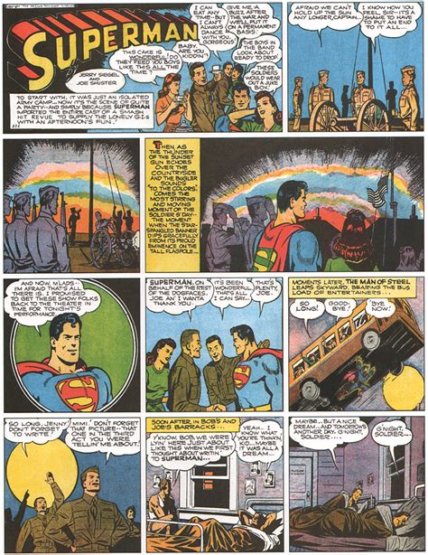 Superman comic strip - Illustration History