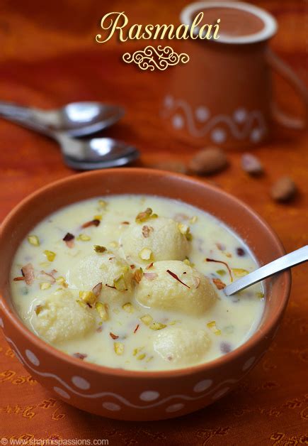 Easy Rasmalai Recipe - Instant 15-min Rasmalai - Sharmis Passions