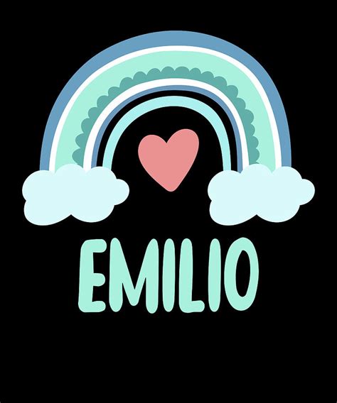 Emilio Name Rainbow Baby Digital Art by Manuel Schmucker - Fine Art America