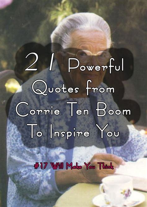 21 Powerful and Inspirational Corrie Ten Boom Quotes - Elijah Notes