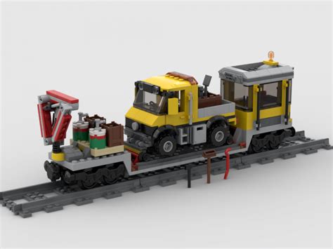 Lego® instructions 3677 - Red cargo train - Vagone manutenzione ...