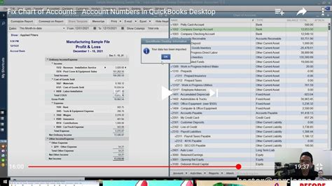 Sample chart of accounts quickbooks