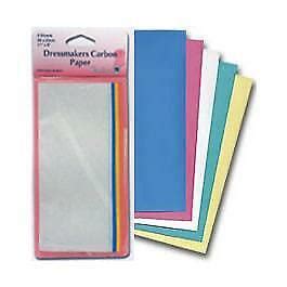 Dressmakers Carbon Paper 5 Coloured Sheets 696585461031 | eBay