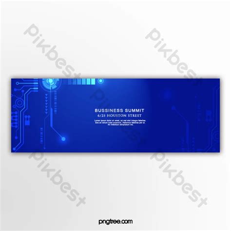 Blue Technology Line Business Banner | PSD Free Download - Pikbest