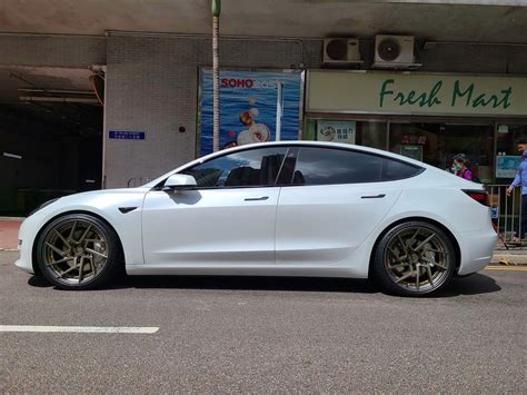 Tesla Model 3 White BC Forged HCA218S Wheel | Wheel Front