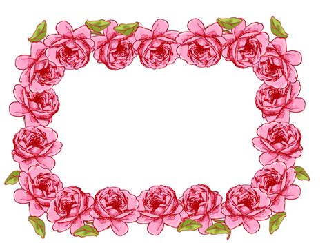 free faux vintage roses frame and borders png – Rosenrahmen png – freebie | MeinLilaPark