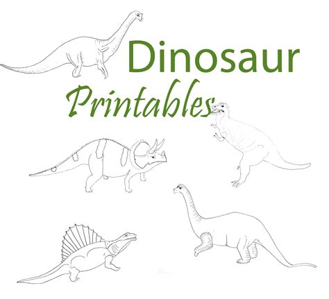 Dinosaur Printables - Just Paint It Blog