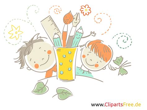 Clipart de niños felices gratis