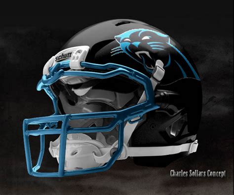 Panthers New Logo Helmet | Carolina Panthers helmet, uniform, logo concept | College football ...