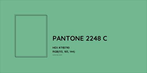 PANTONE 2248 C Complementary or Opposite Color Name and Code (#71B790 ...