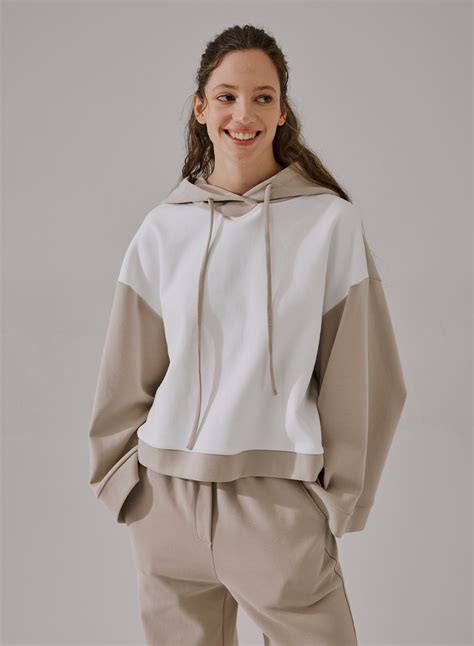 Two-Tone Drawstring Hoodie - Nap Loungewear