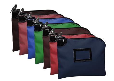 Locking Deposit Bag - Laminated Nylon 15W x 11H: NetBankStore.com