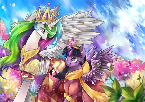 Princess Celestia And Twilight Sparkle