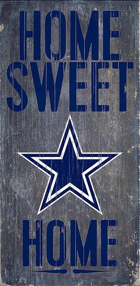 Amazon.com : Fan Creations - Dallas Cowboys Wood Sign - Home Sweet Home ...