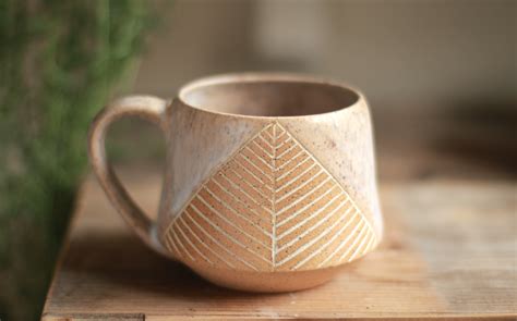 Carved Stoneware Mug | Stone Haven Pottery