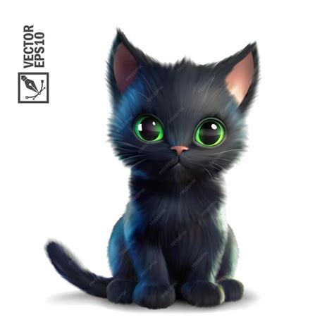 Premium Vector | Cat 3d realistic cartoon vector icon cute adorable kitten