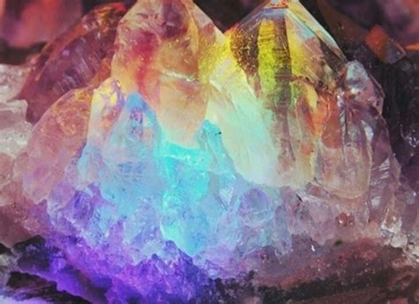 rainbow crystals; A crystal which naturally flashes the colors of the rainbow. Bringer of peace ...