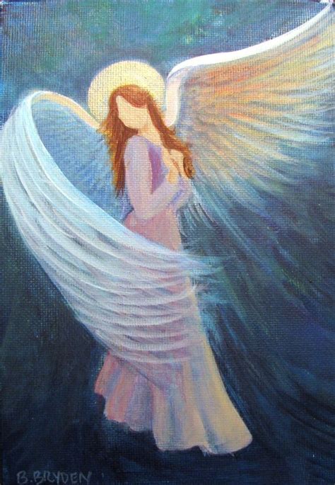 Intuitive angel painting by Breten Bryden Original Angel Painting www ...