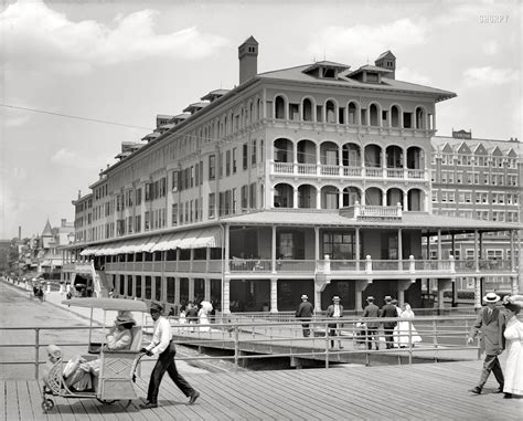 The Jersey Shore circa 1905. "Haddon Hall and Boardwalk, Atlantic City ...