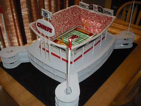 Sprinklebelle: Kansas City Chiefs Football Stadium Cake