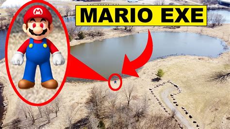 DRONE CATCHES MARIO.EXE ON CAMERA! | MARIO CAUGHT ON DRONE AT AN ...