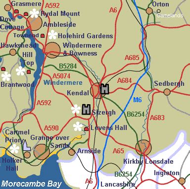 Kendal. Cumbria and the Lake District. Tourist information for Kendal.