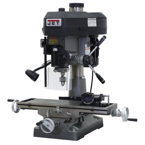 Jet 2 HP Milling/Drilling Machine with R8 Taper and Worklight, 12-Speed, 115/230-Volt, JMD-18 ...