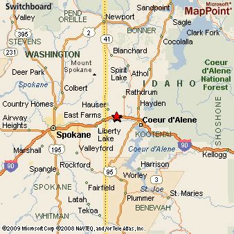 Where is Post Falls, Idaho? see area map & more